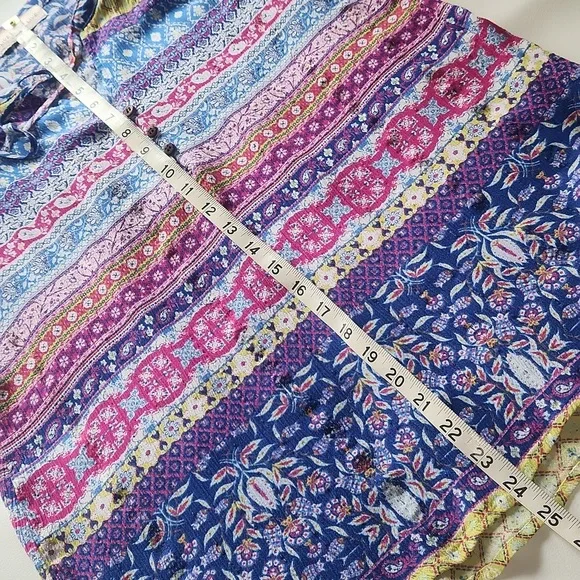 Live And Let Live Colorful Boho Top - Picture 13 of 14